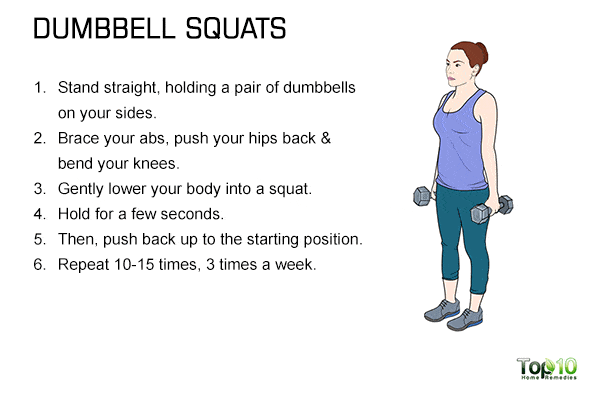bumbell squats to increase butt size