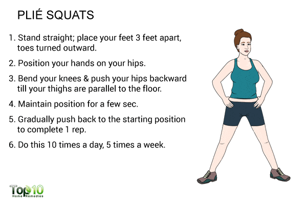plie squats to burn cellulite