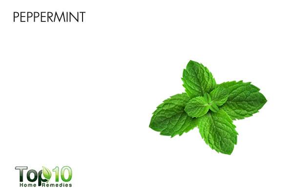 peppermint tea to treat lower abdominal pain