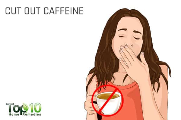 cut out caffeine to beat tiredness and increase energy levels