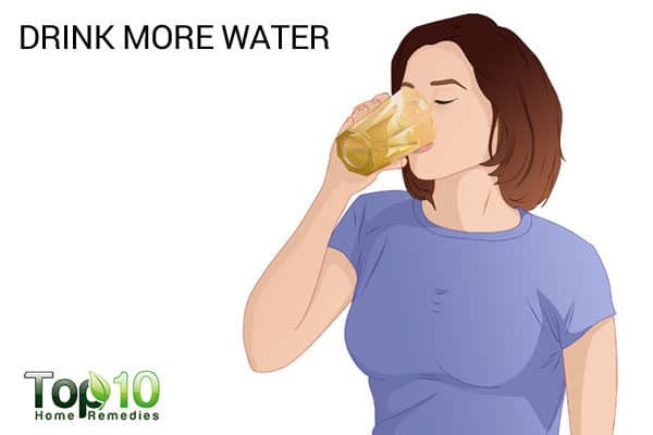 drink more water to avoid muscle cramps