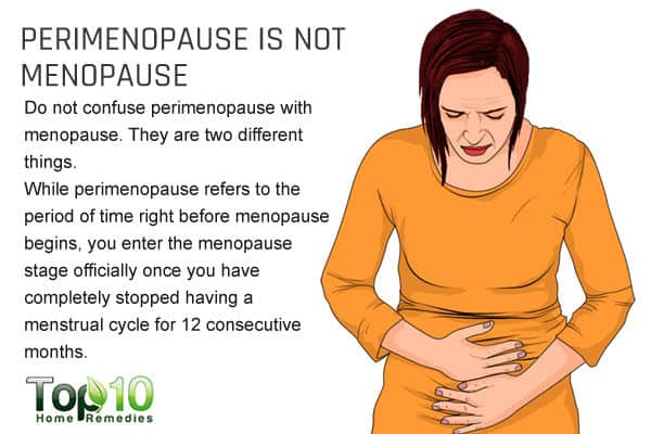 perimenopause is not menopause