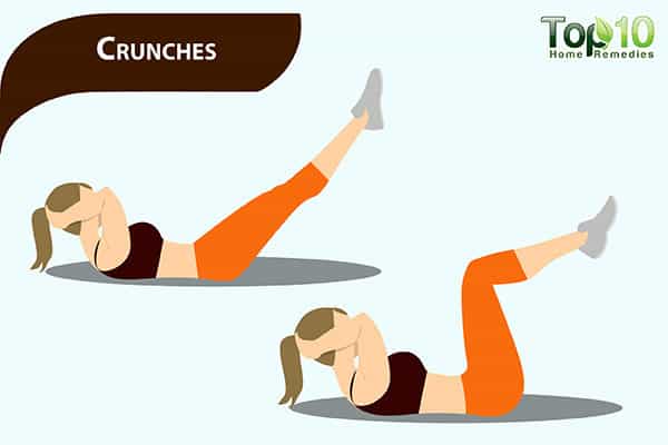 crunches to reduce pot belly