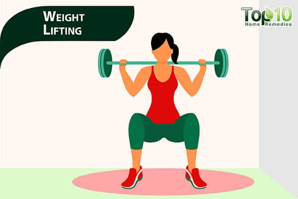 weight training to reduce pot belly