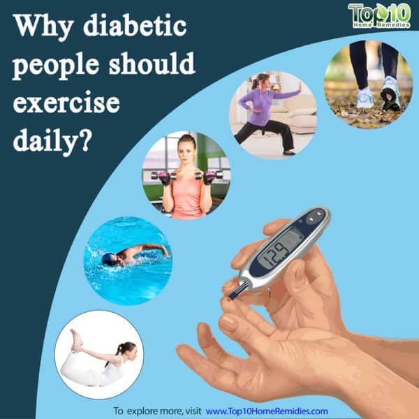 why diabetic people should exercise daily
