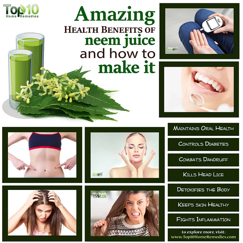 amazing health benefits of neem juice and how to make it