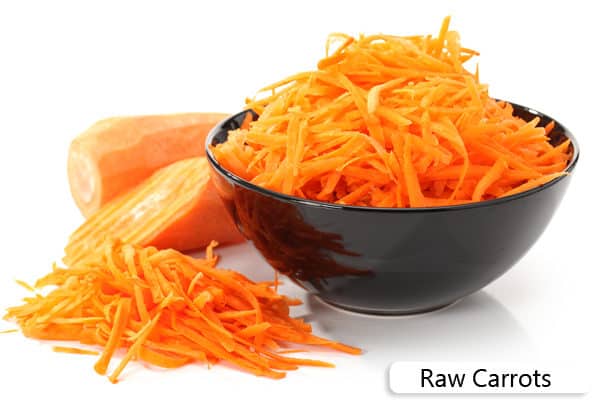 raw carrots to treat pinworms