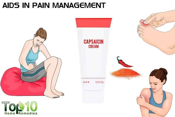 Capsaicin reduces pain