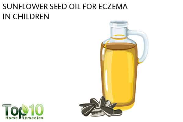 sunflower seed oil for kid eczema