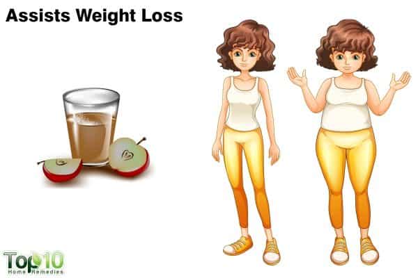 apple cider vinegar aids weight loss
