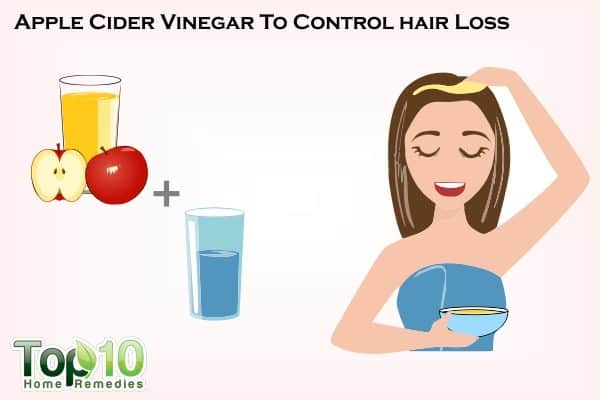 apple cider vinegar to control hair loss