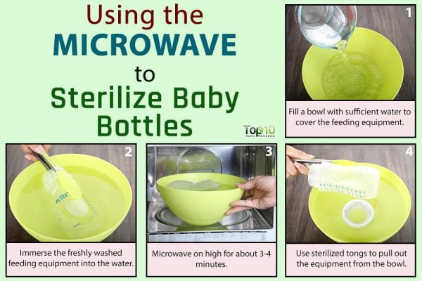 microwave to sterilize baby bottle